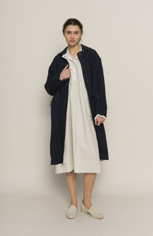MABEL COAT NAVY STRIPE