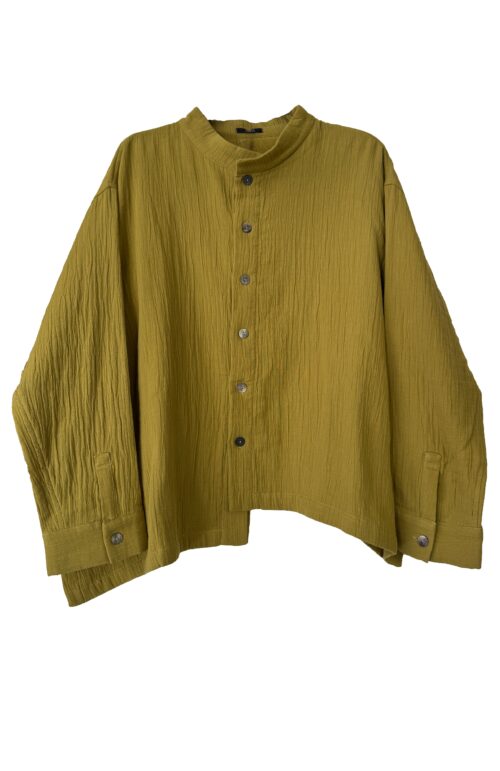 TEXTURED SHIRT CHARTRUSE