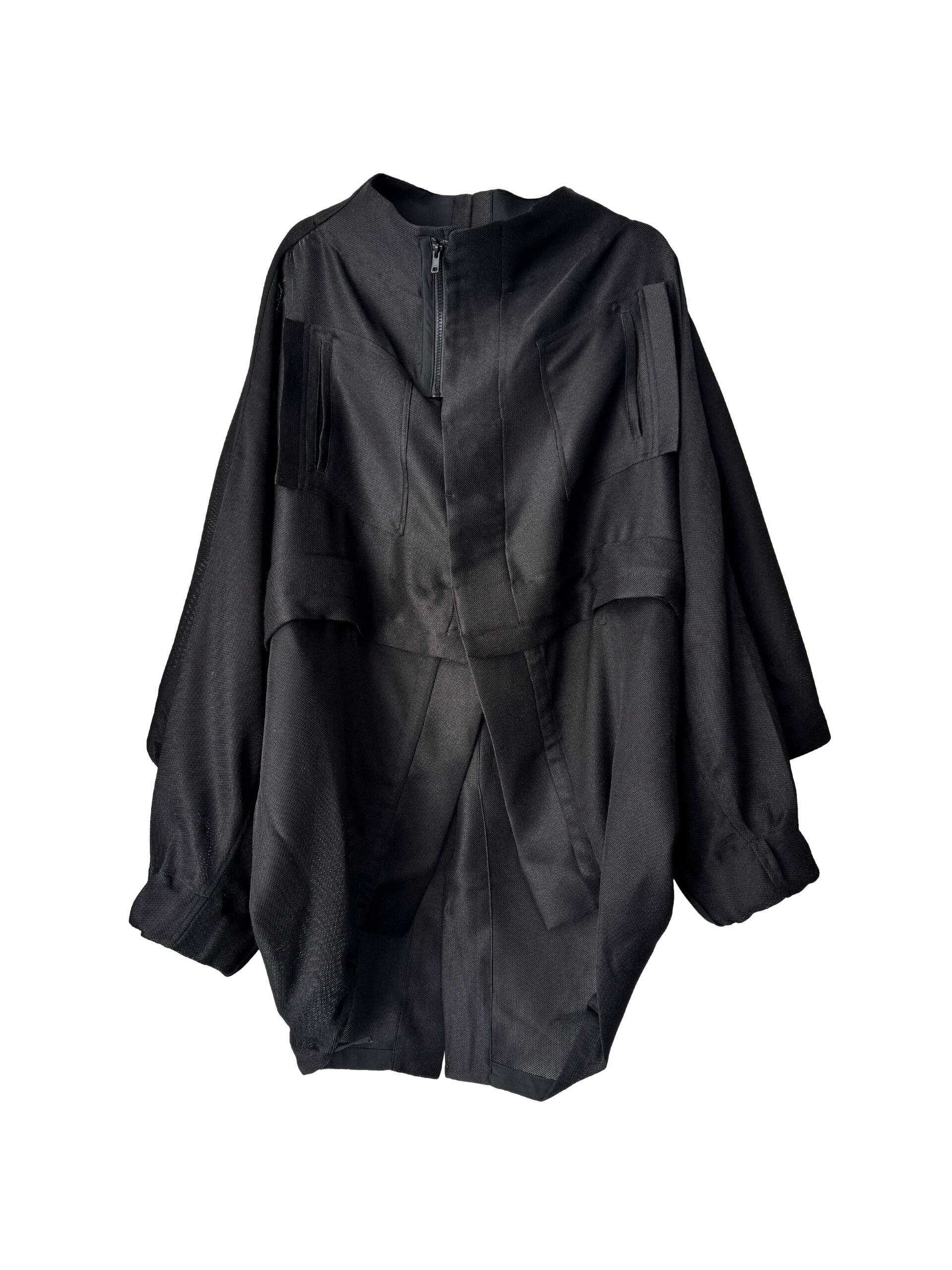 MESH ZIP JACKET BLACK - Image 2