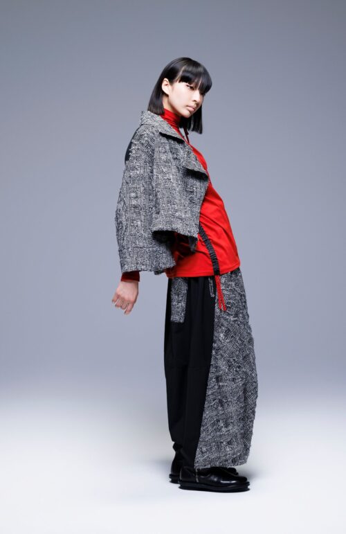 HOUNDSTOOTH PANT BLACK