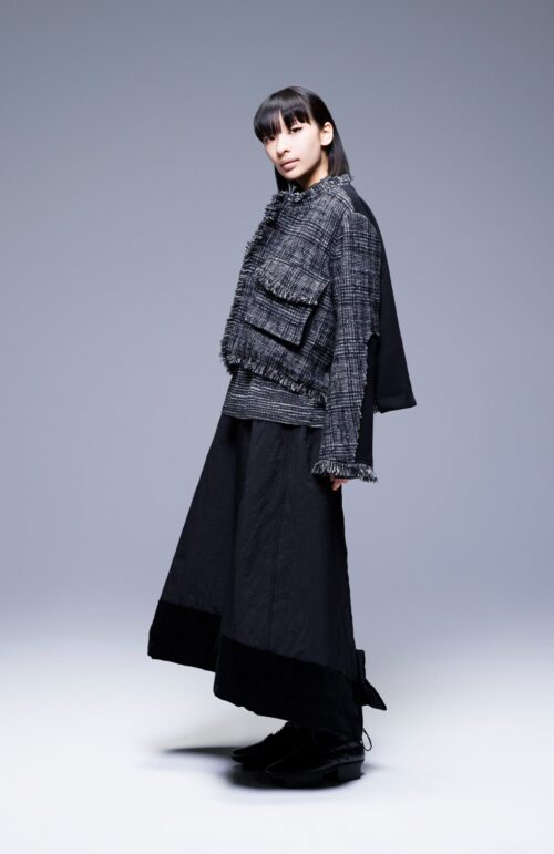 FRINGE JACKET BLACK