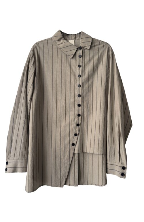 SHIRT BC110 BEIGE STRIPE