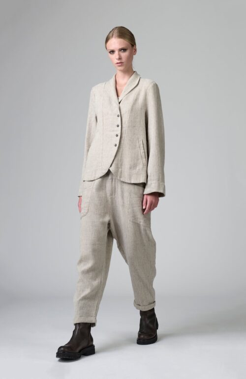 TEXTURAL JACKET CHALK