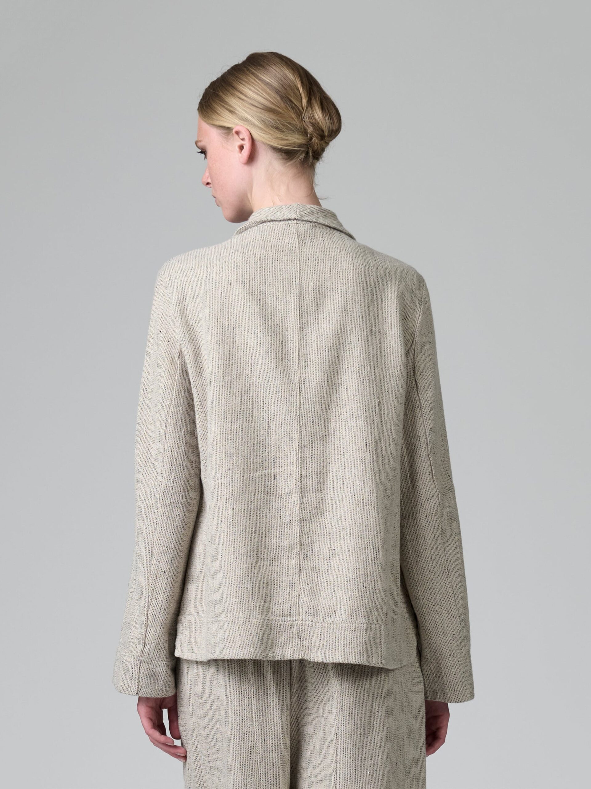 TEXTURAL JACKET CHALK - Image 4