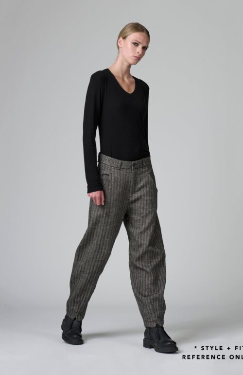 TEXTURAL SIGNATURE PANT CHALK