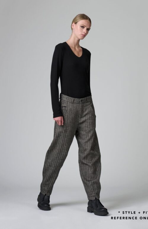 TEXTURAL SIGNATURE PANT CHALK
