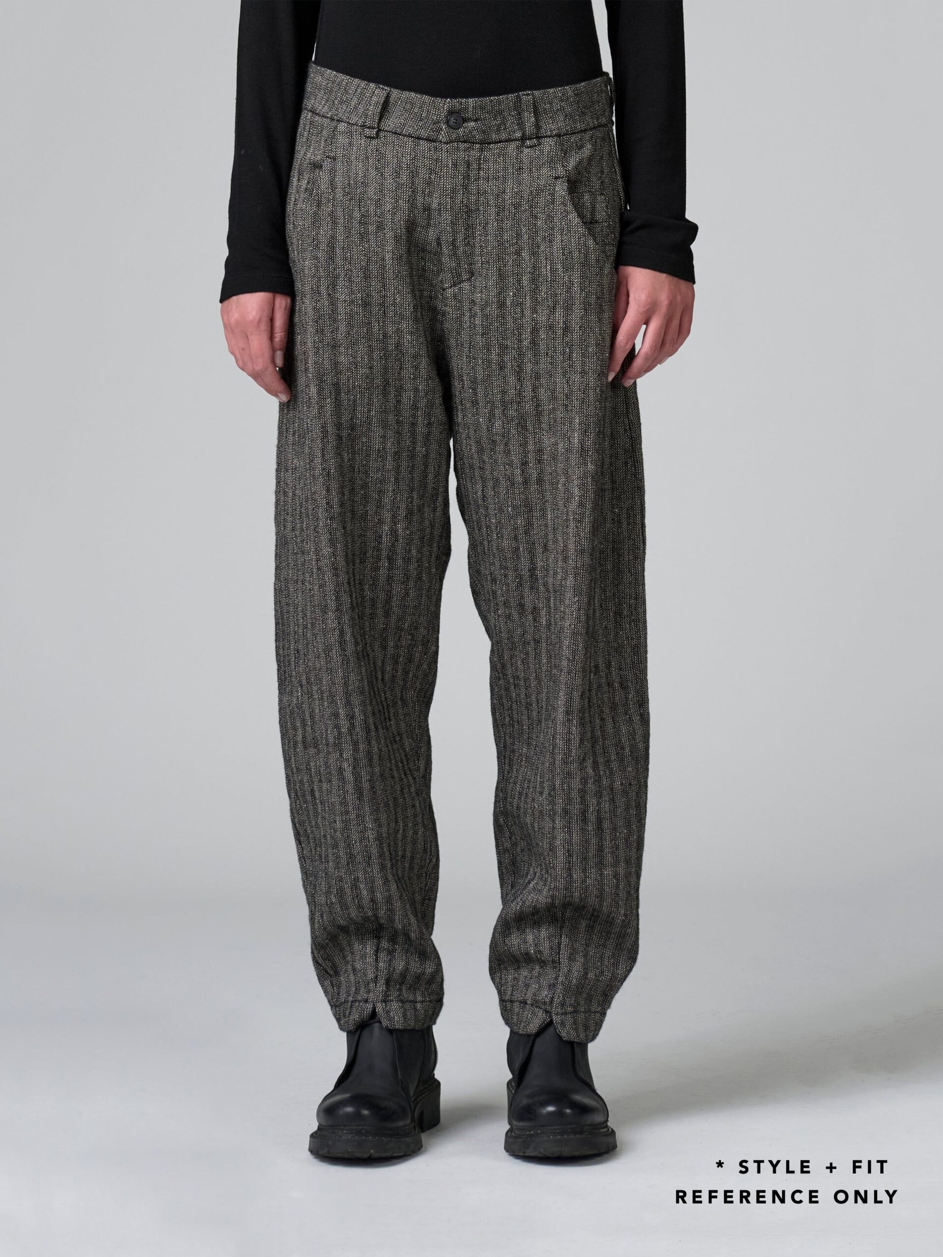 TEXTURAL SIGNATURE PANT CHALK - Image 3