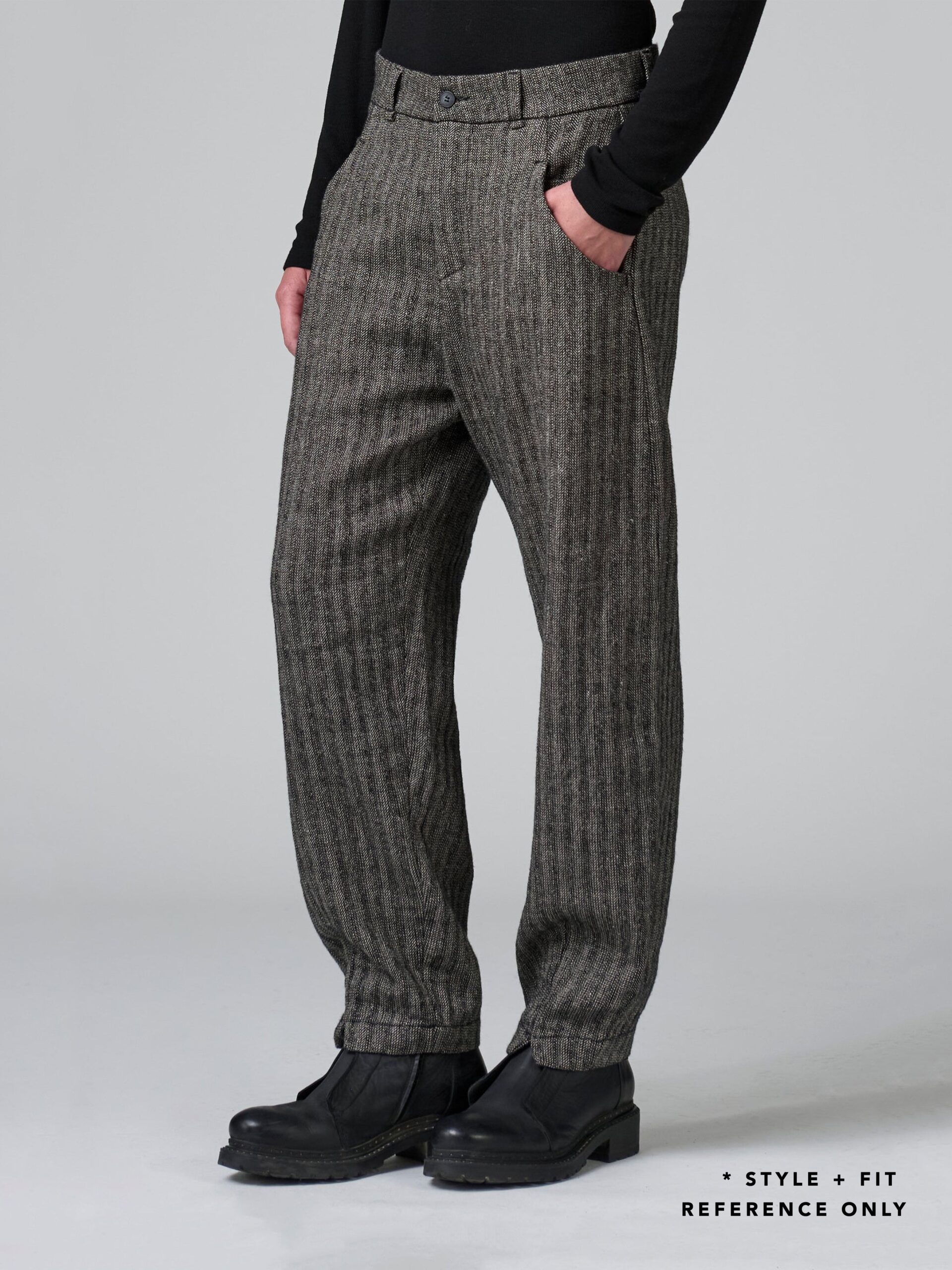 TEXTURAL SIGNATURE PANT CHALK - Image 4