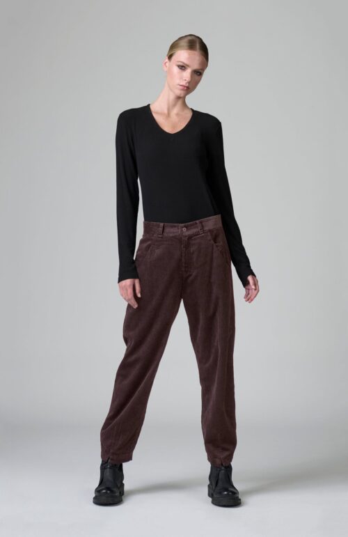 SIGNATURE CORD PANT MERLOT
