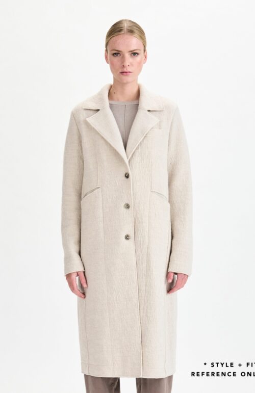 VIRGIN WOOL COAT TAUPE