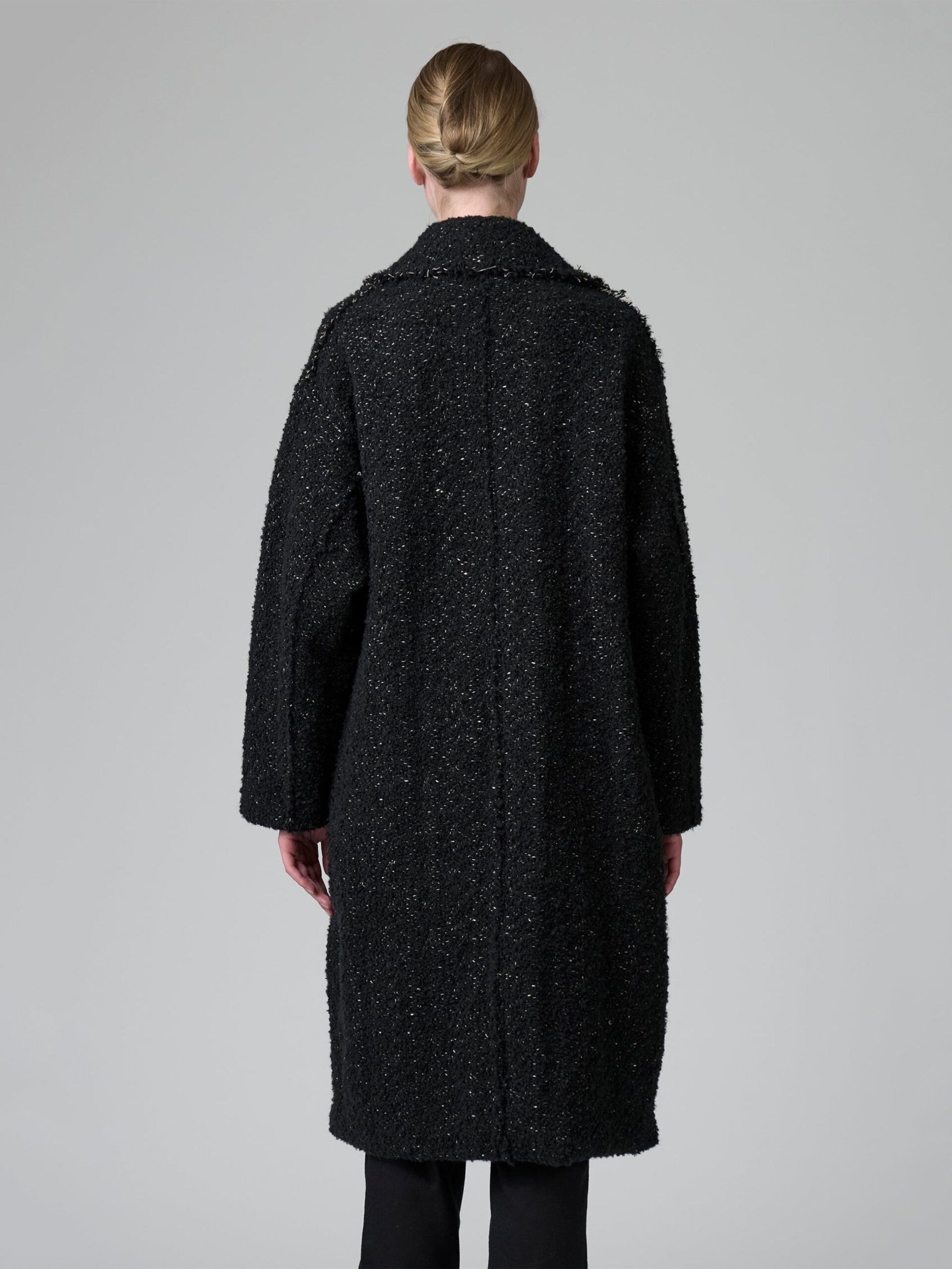 BOUCLE COAT BLACK - Image 4