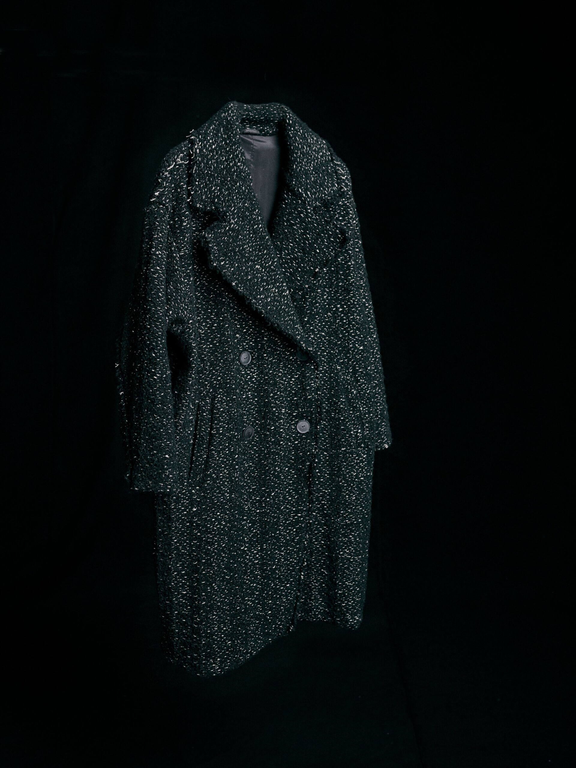 BOUCLE COAT BLACK - Image 7